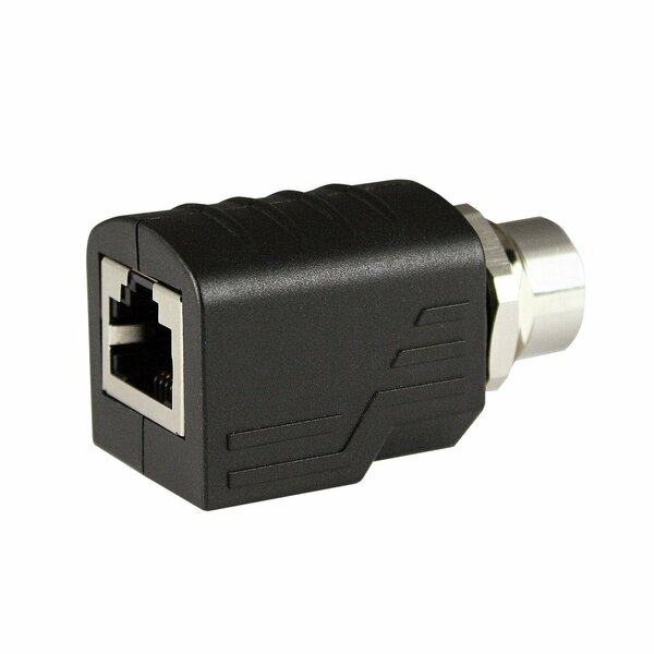 Asi M12 To RJ45 Adapter, RJ45 to Female M12 4 Pin, D Coded, Shielded ASITPA-4512FD-S